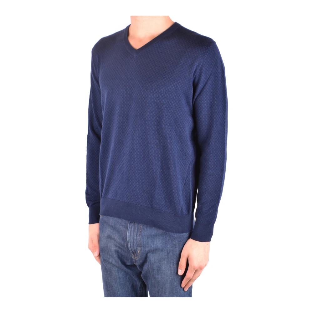 Altea Knitwear Blue Heren