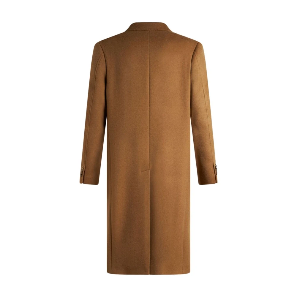 ETRO Bruine Kasjmier Dubbel-Borst Jas Brown Heren