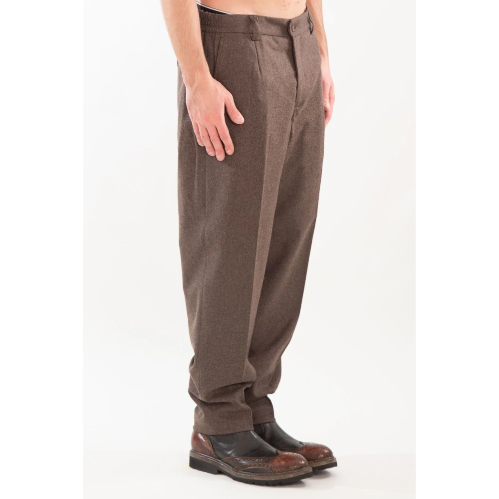 Briglia Wollen broek in Portofino-stijl Brown Heren