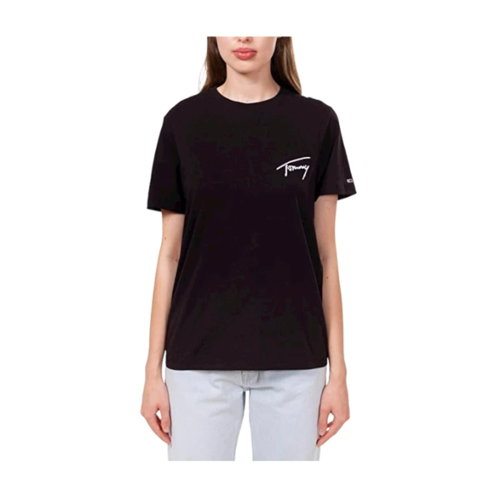 Tommy Hilfiger Women's Black T-Shirts - T-Shirts - Xs - Tops