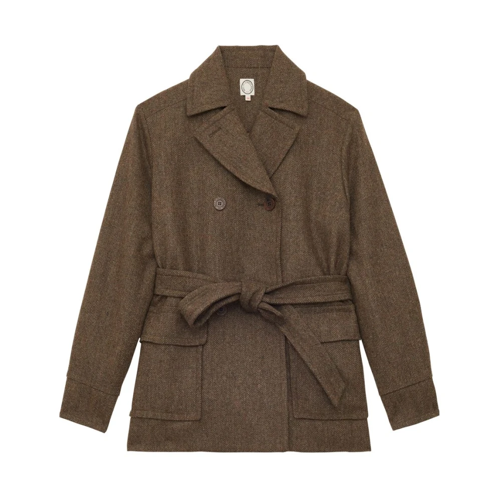 Ines De La Fressange Paris Romaric Coat Brown Dames