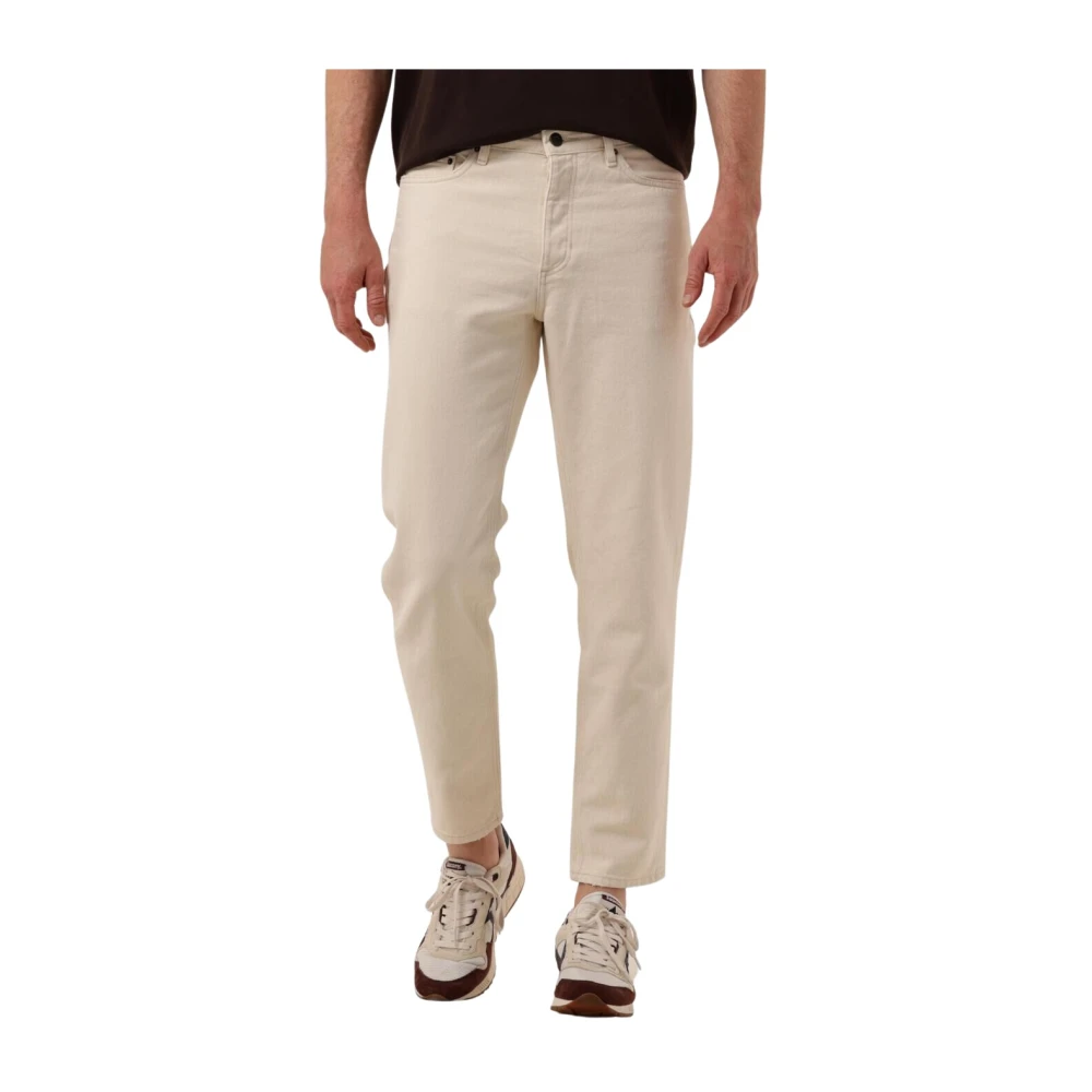 American vintage Slim Fit Snopdog Jeans in Ecru Beige Heren