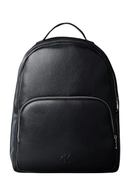 Logo Webbing Strap Round Backpack