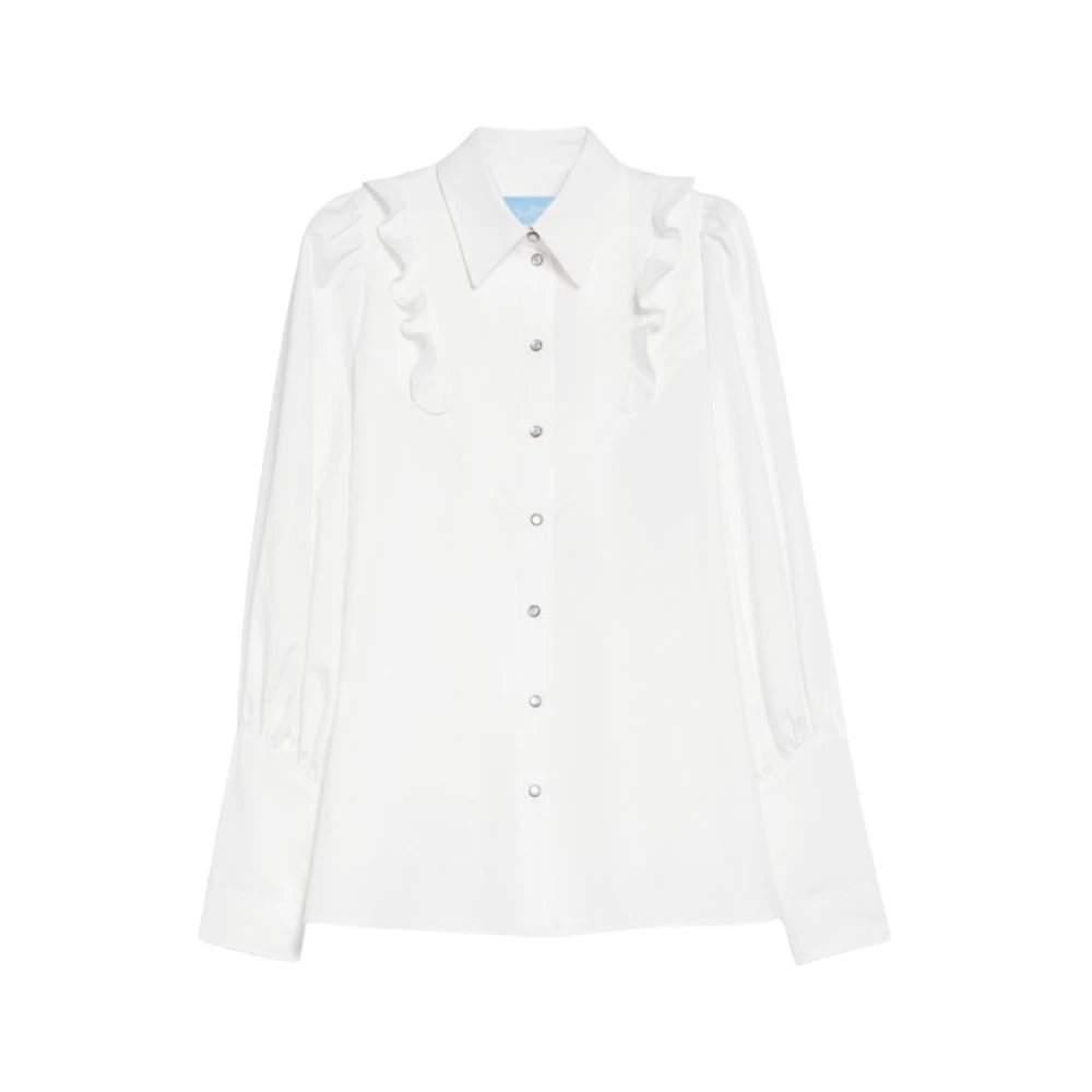 Max Mara Weekend Katoenen twill overhemd White Dames