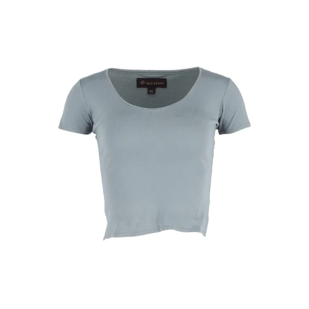 Mulberry Pre-owned Cotton tops Gray Dames