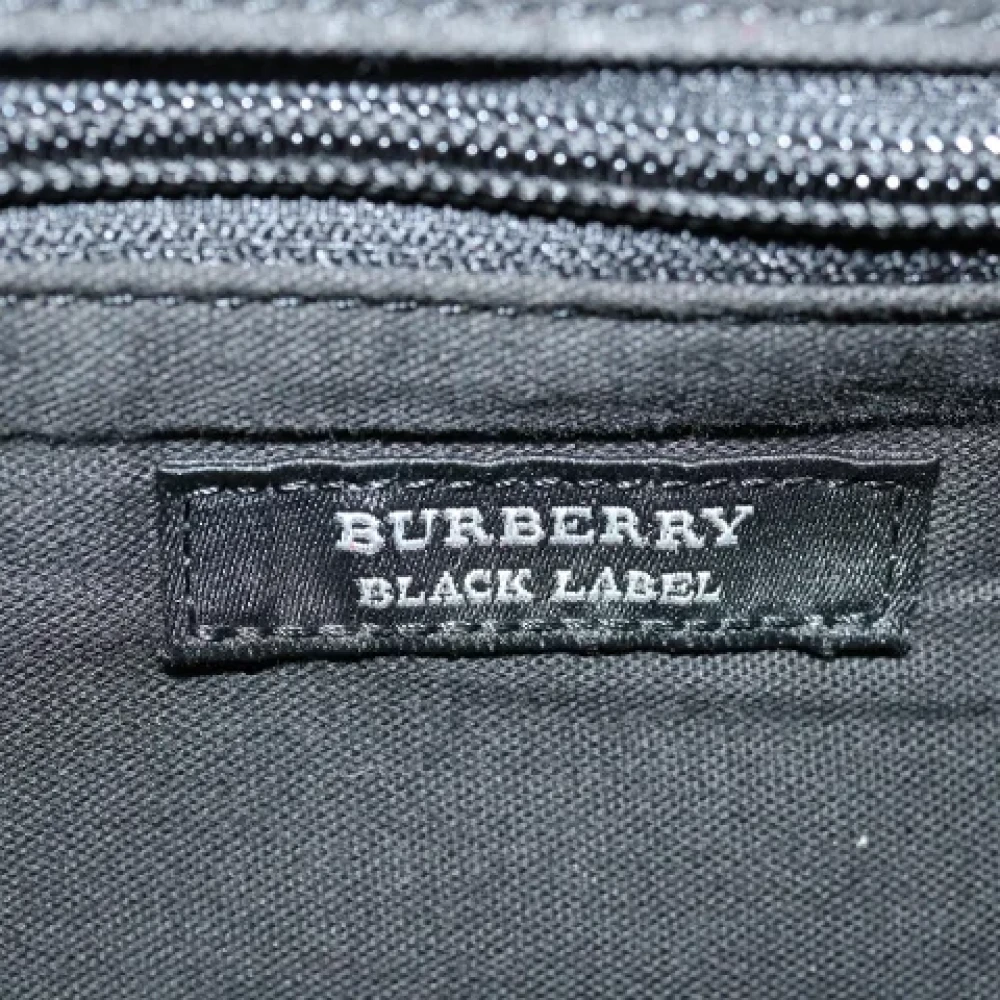 Burberry Vintage Pre-owned Fabric briefcases Black Dames