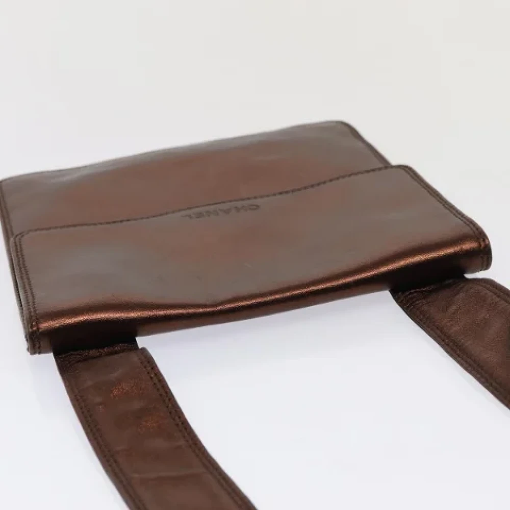 Chanel Vintage Pre-owned Leather shoulder-bags Brown Dames
