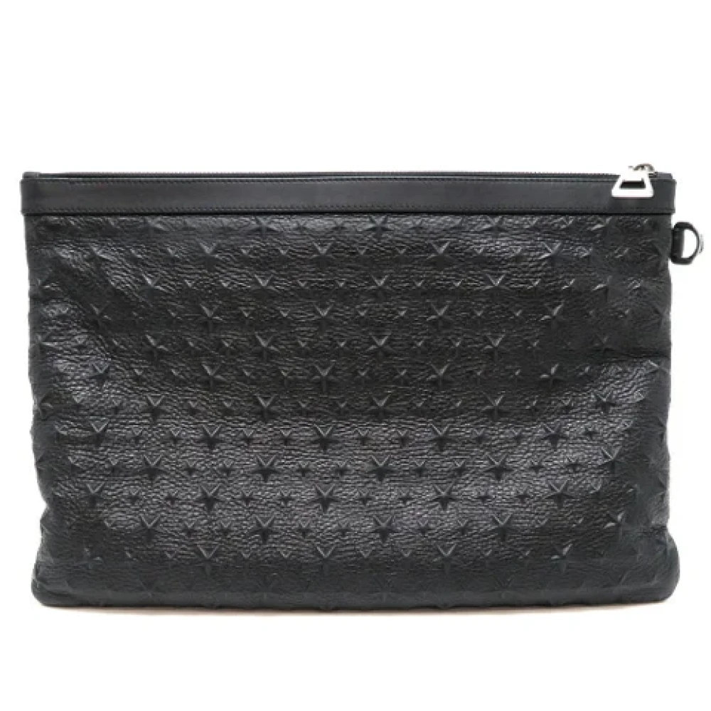 Jimmy Choo Pre-owned Fabric clutches Black Dames