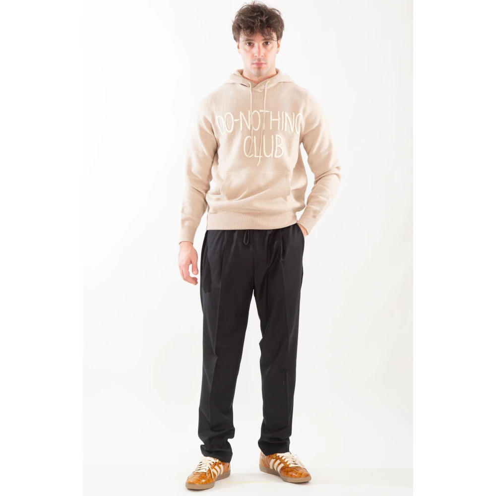 MC2 Saint Barth Hoodie met borduursel Beige Heren