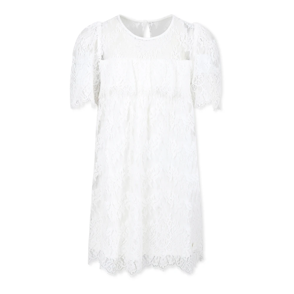 Chloé Women's White Elegant Lace Dress