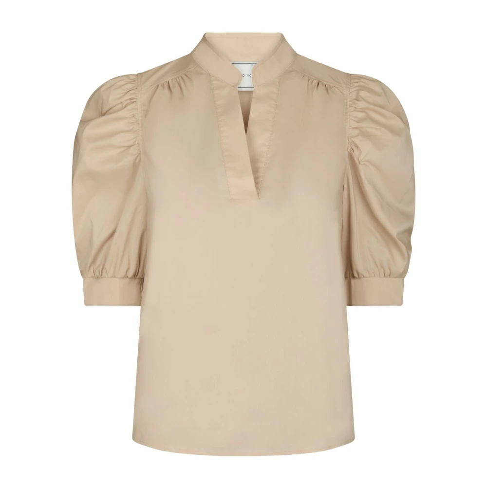Neo Noir Beige Blouses, Female, Xl, Blouses & Shirts