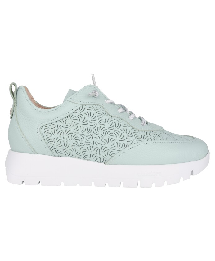 sneaker-femme-en-cuir-vert