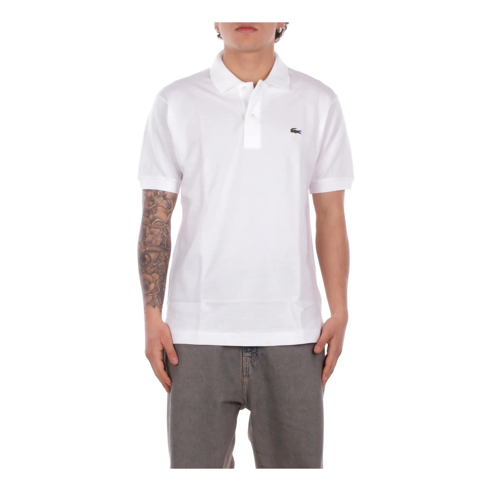 Lacoste Hombre Blanco - Polo Con Parche Del Logo - Tops - M - Polo Con Parche Del Logo