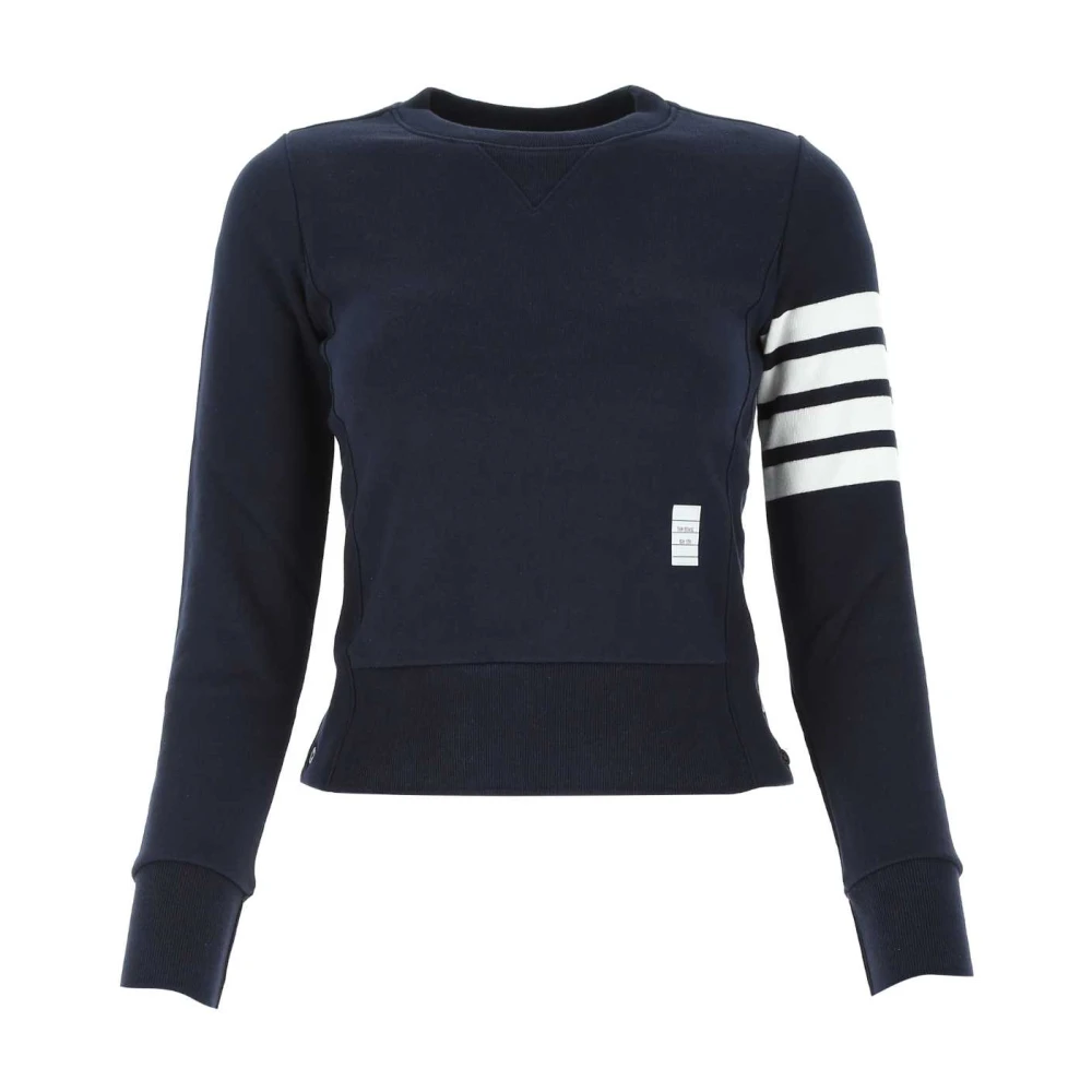 Thom Browne Middernachtblauw Katoenen Sweatshirt Blue Dames