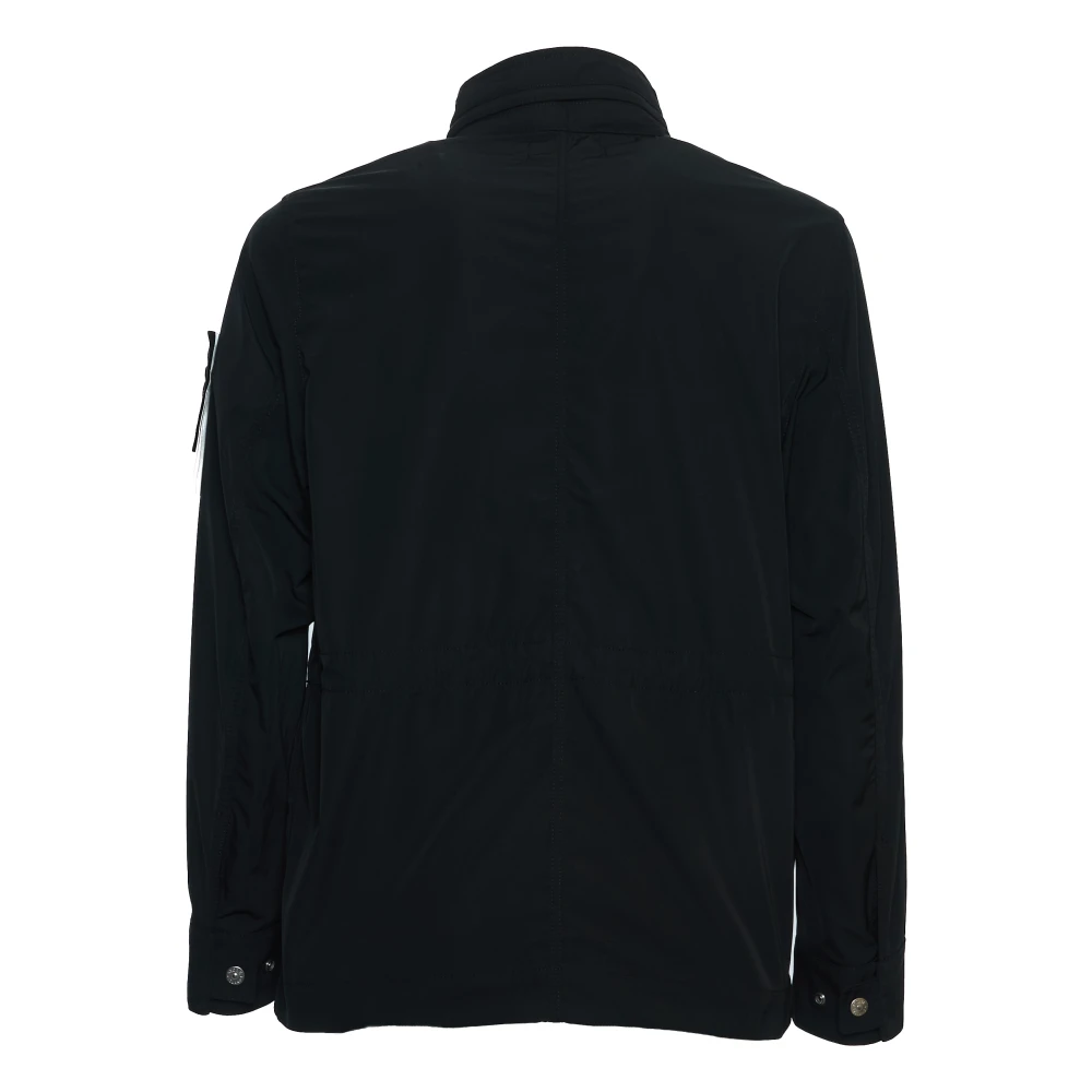 Stone Island Zwarte field jacket voor heren Black Heren