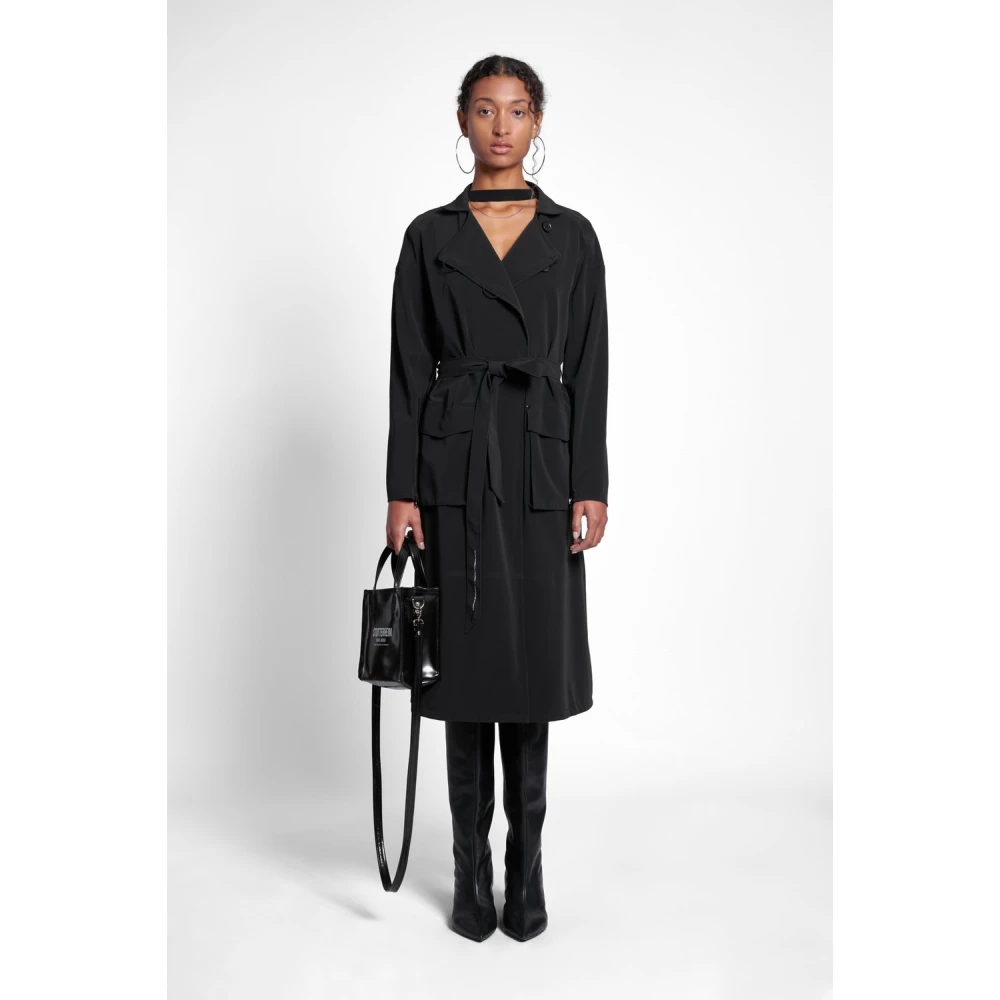 Stutterheim Matte Trenchcoat met Modern Design Black Dames