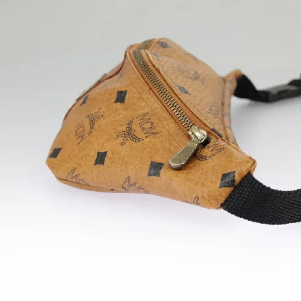 MCM Pre-owned Canvas crossbody-bags Brown Dames