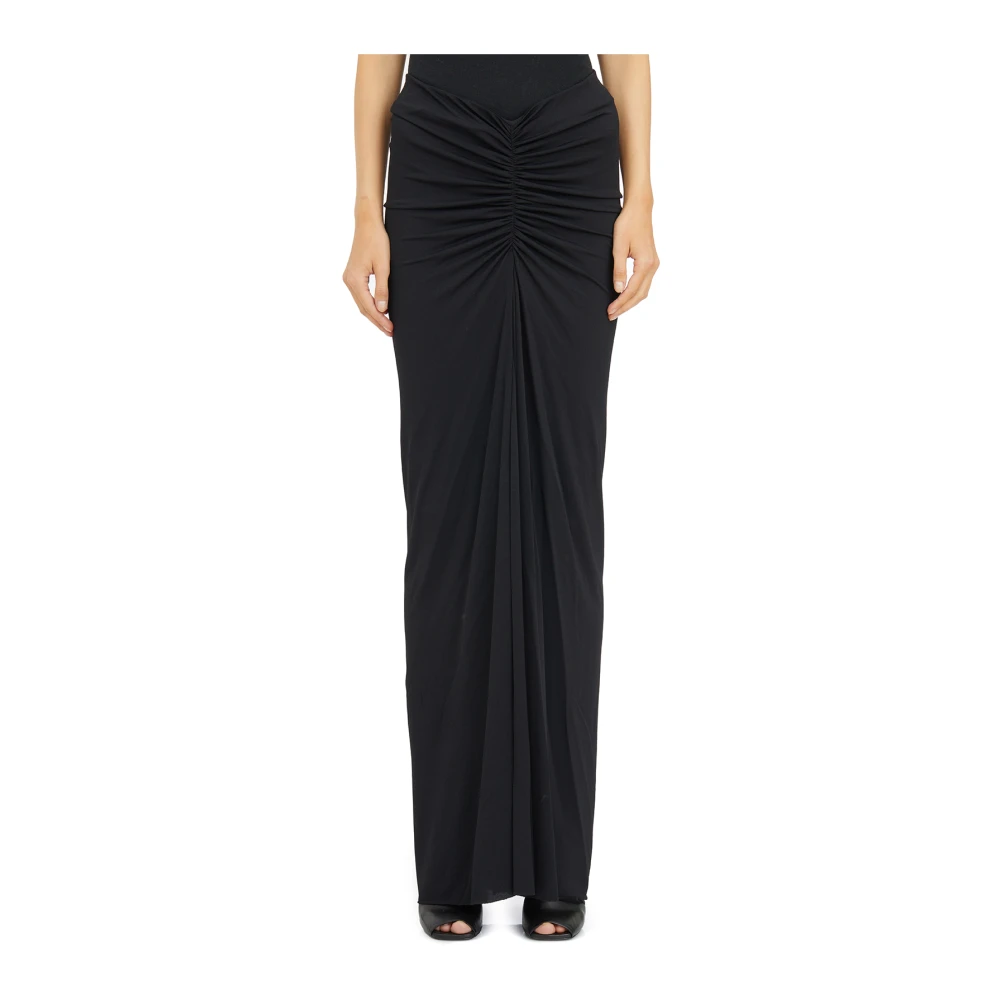 Rick Owens Poppy Rok Black Dames