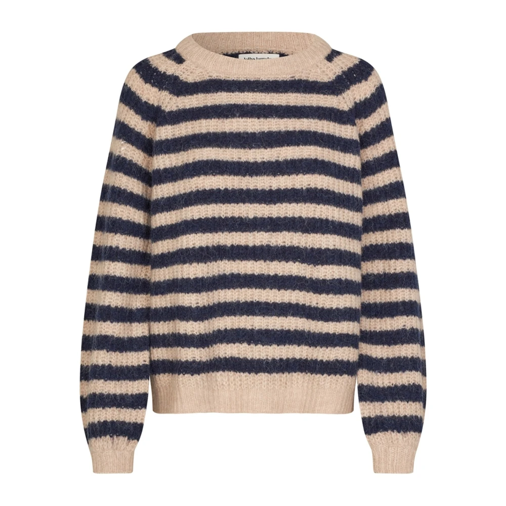 Lollys Laundry Gezellige Trui met Pofmouwen Blue Dames