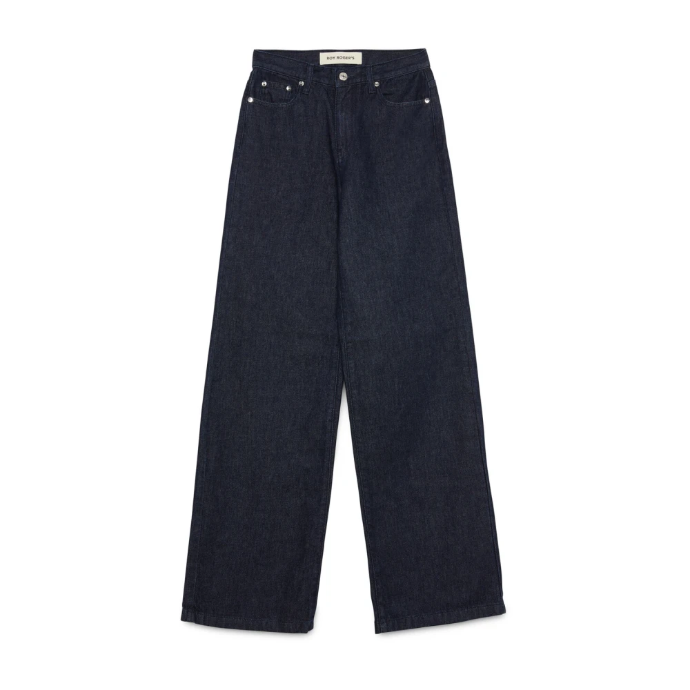 Roy Roger's Women's Blue Wide Leg High-Waist Jeans - Wide Jeans - W26 - Jeans