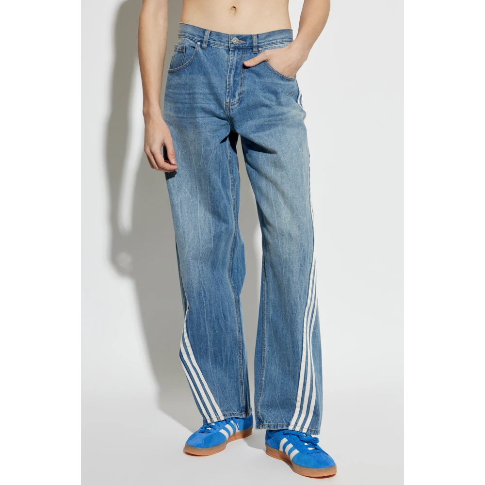adidas Originals Jeans met licht toelopende pijpen Blue Heren