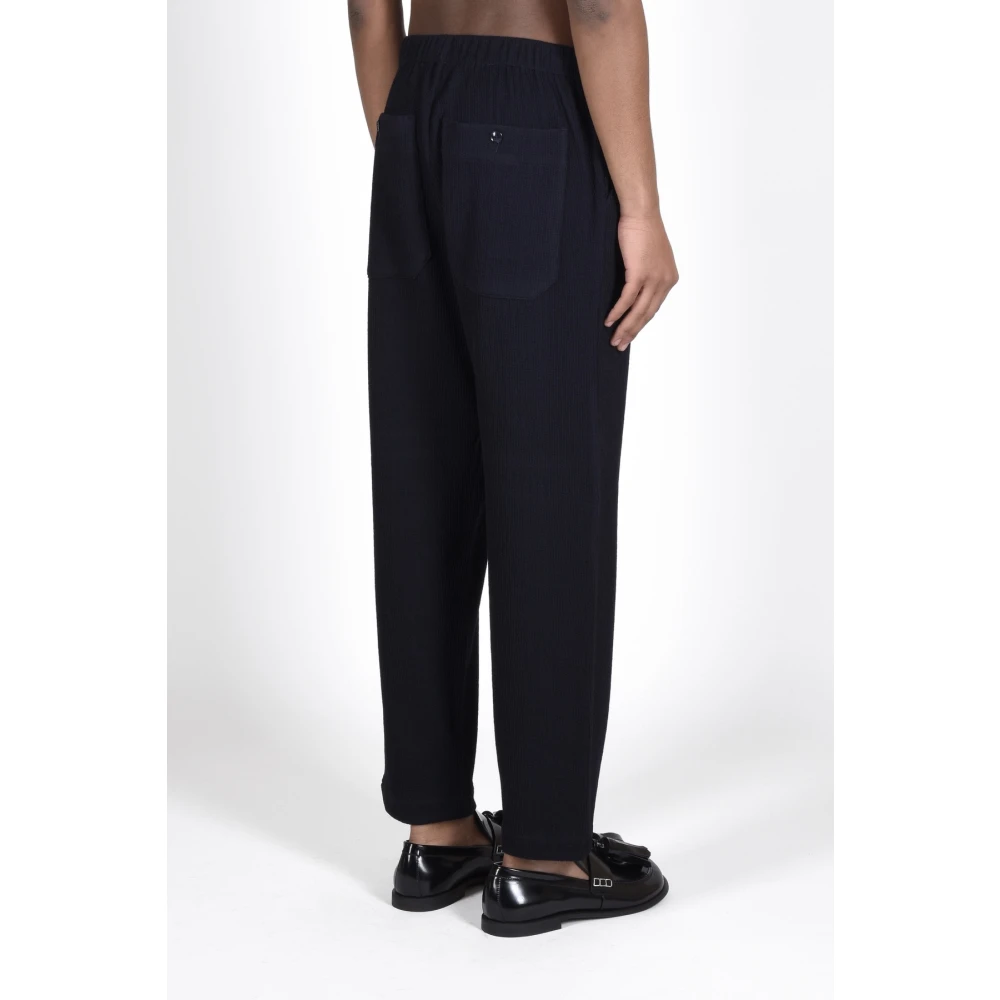 Barena Venezia Elegant Wool Blend Trousers Blue Heren