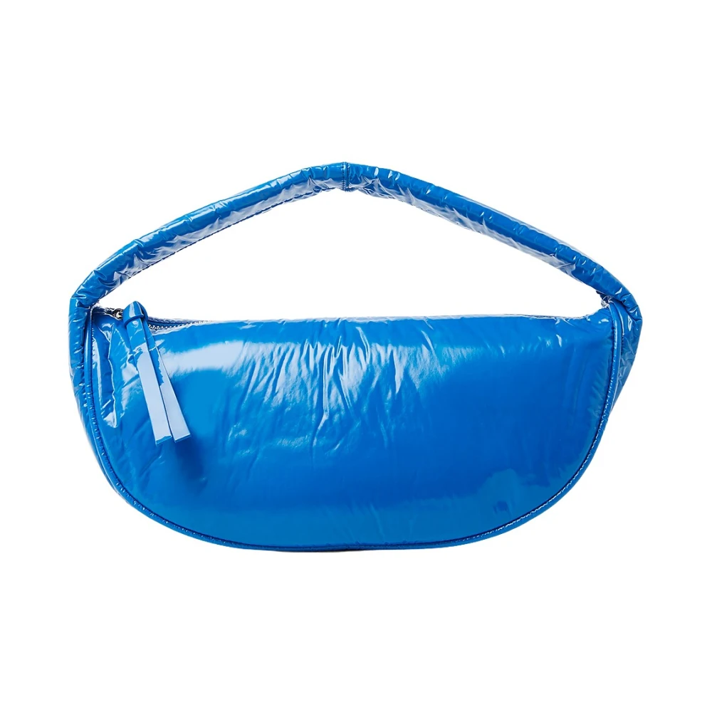 By Far Women's Blue Gloss Finish Cush Handbag