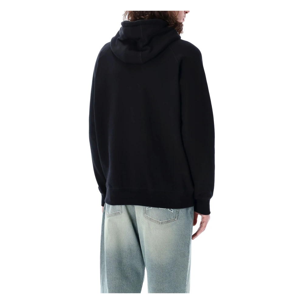 Pop Trading Company Zwarte Gebreide Hoodie Ss25 Black Heren