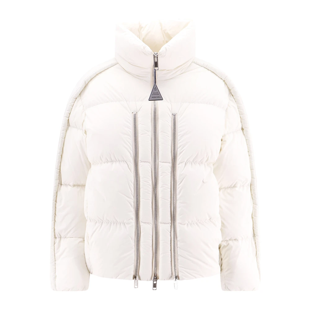 Moncler Stijlvolle jas met ritssluiting White Dames