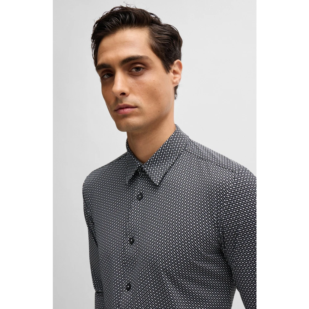 Hugo Boss Stijlvol Overhemd Black Heren