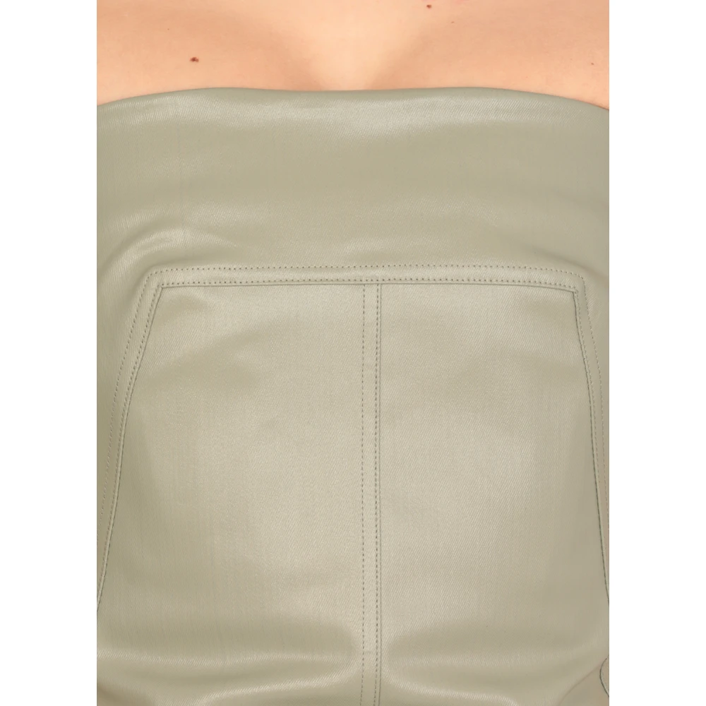 Rick Owens Groene Katoenen Top Green Dames