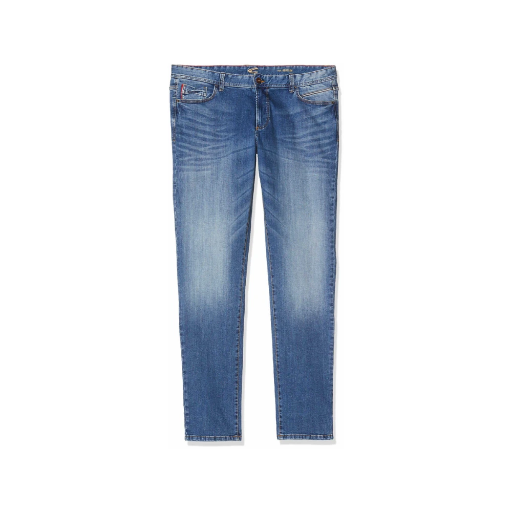 Camel active Slim Fit Jeans in Blauw Blue Heren