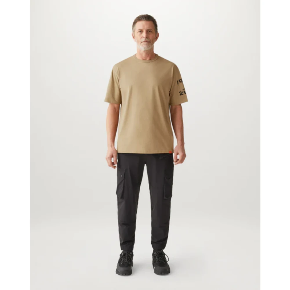 Belstaff Centenary Sleeve Logo T-Shirt Brown Heren