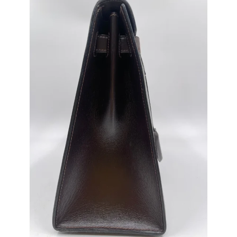 Hermès Vintage Pre-owned Leather handbags Brown Dames