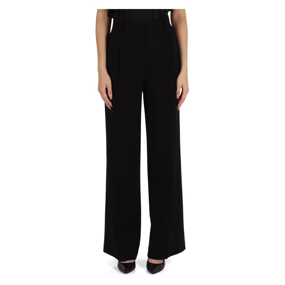 Michael Kors Wijde Pijp Plooibroek Black Dames