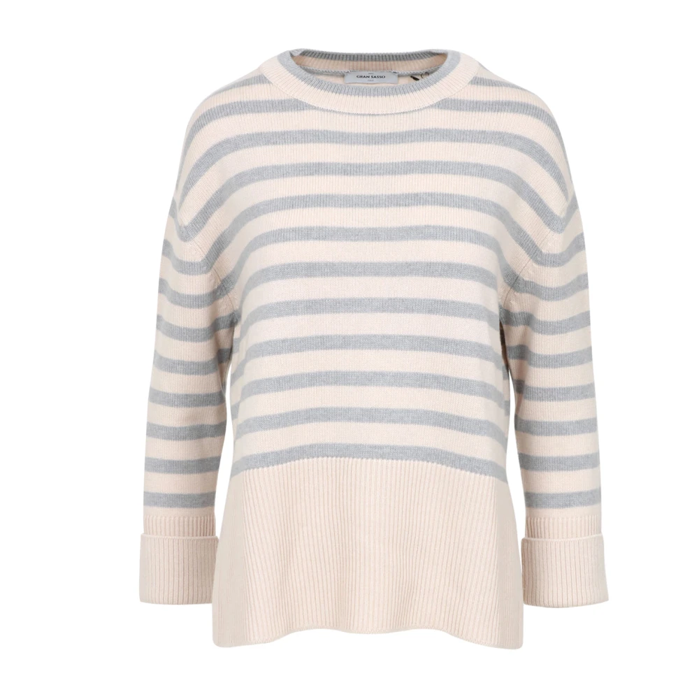 Gran Sasso Kasjmiermix Crew Neck Sweater Pink Dames