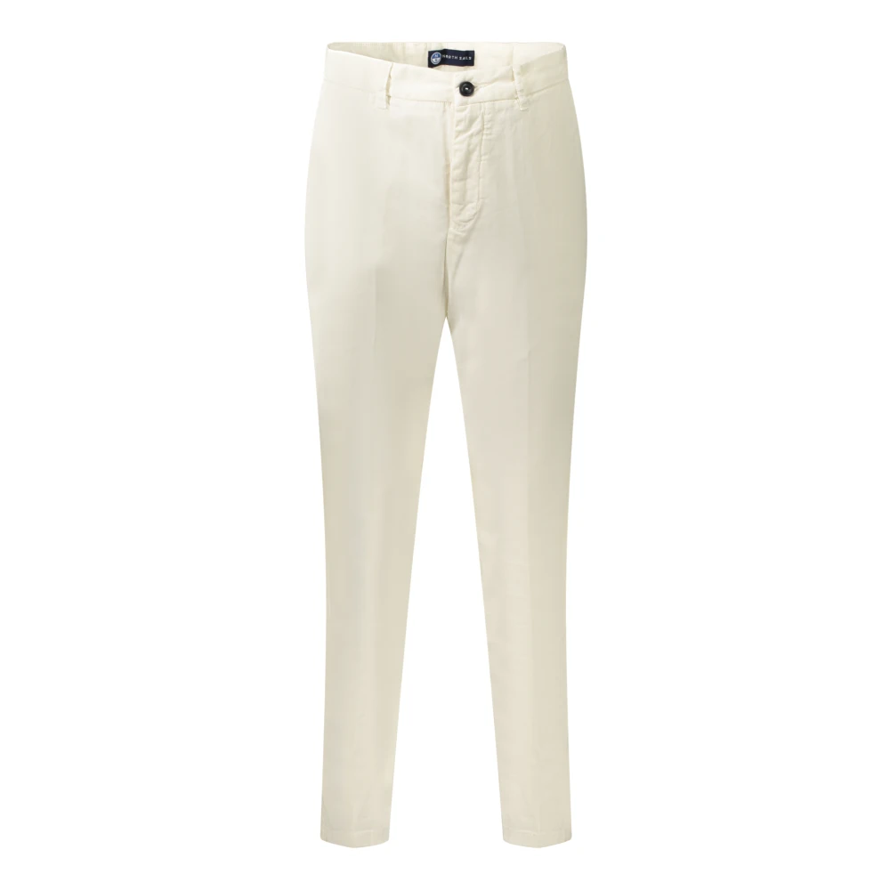 North Sails Women's White Chinos, Xl, Straight Trousers