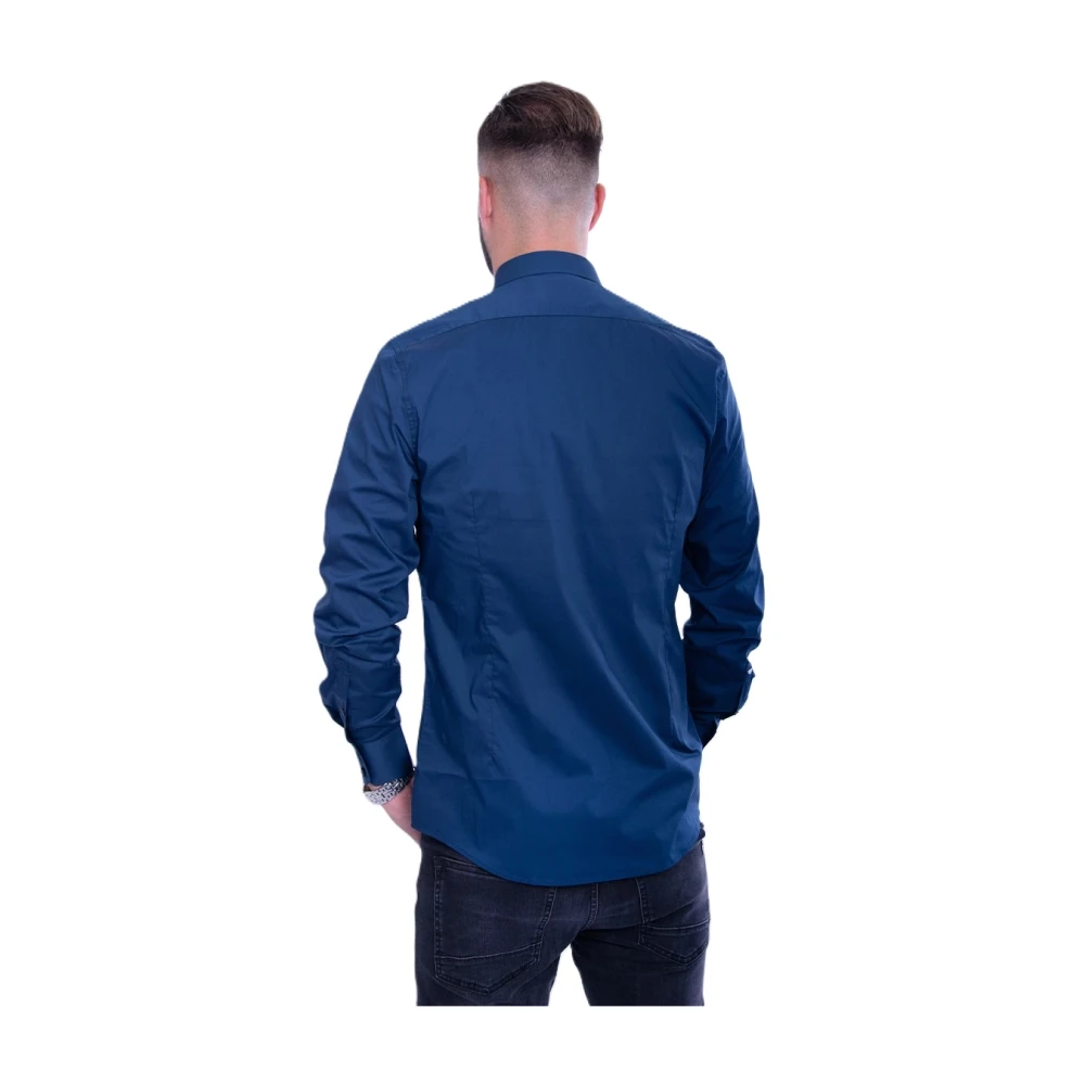 Antony Morato Milano Super Slim Fit Stretch Katoenen Overhemd Blue Heren