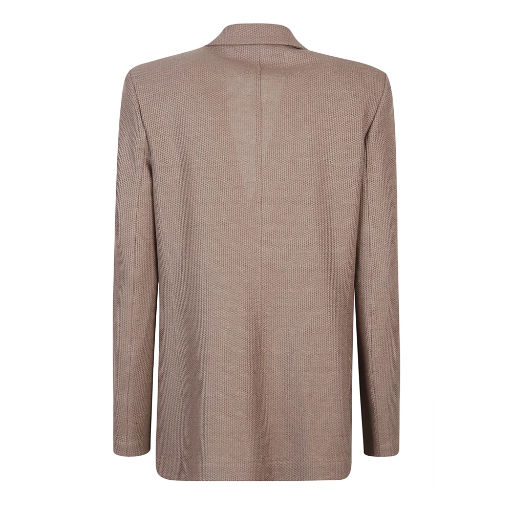 Harris Wharf London Bruin Linnen Katoenen Jas Brown Dames