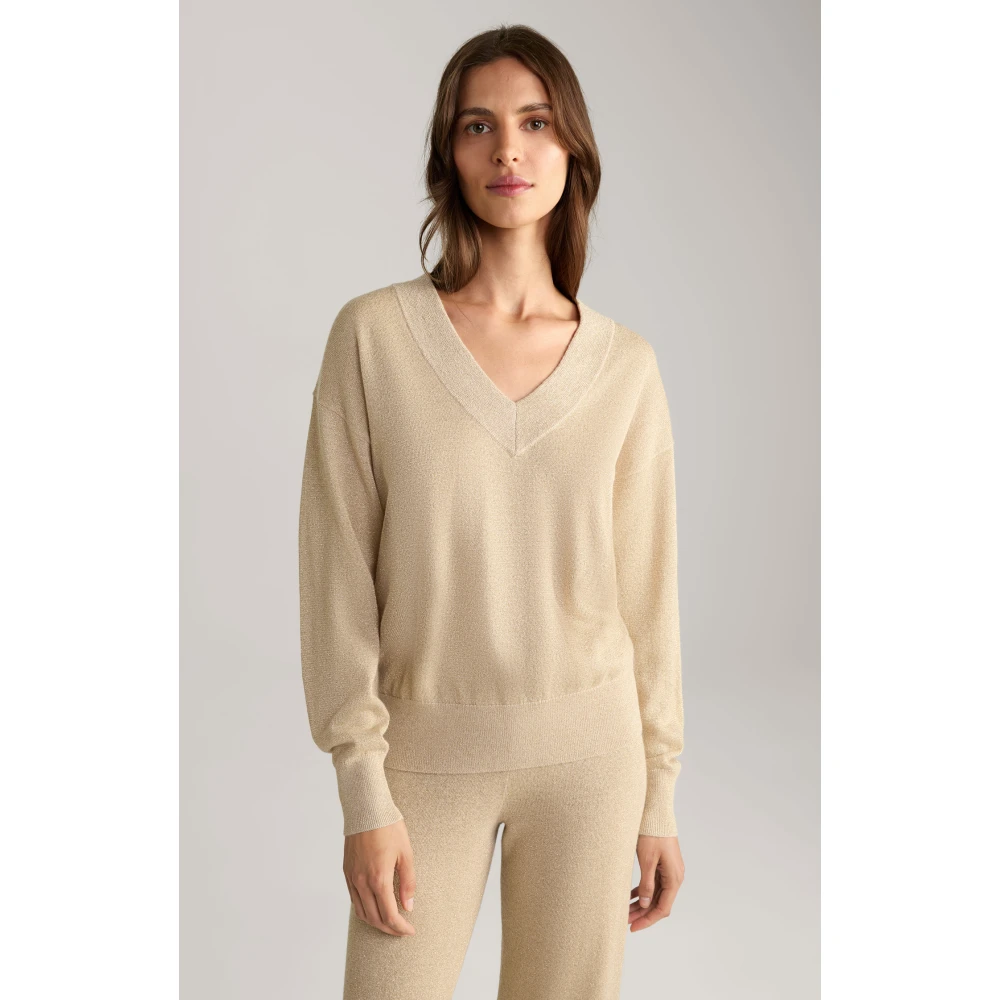 Joop! Gouden glinsterende dames trui Beige Dames