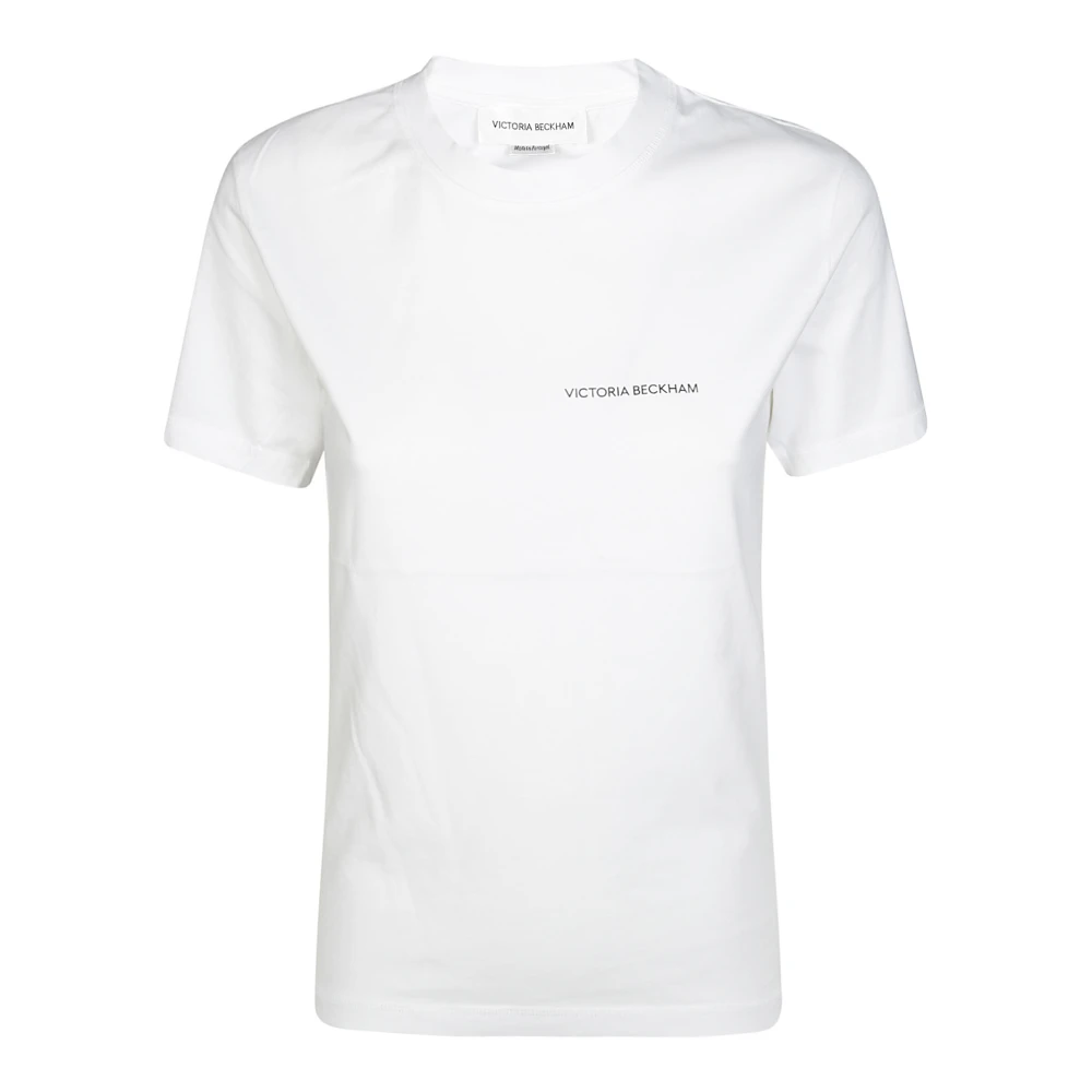 Victoria Beckham Logo T-shirt White Dames