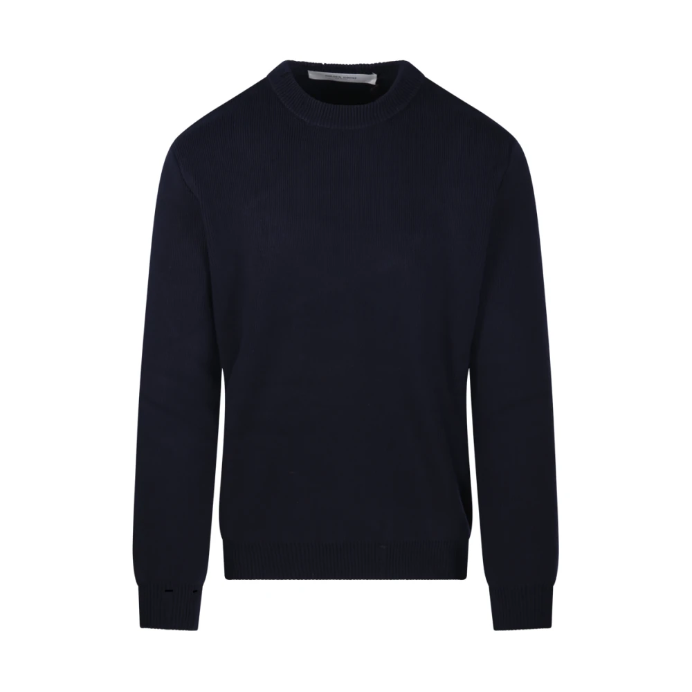 Golden Goose Men's Blue Regular Knitwear Crew Neck - Round-Neck Knitwear - L - Knitwear