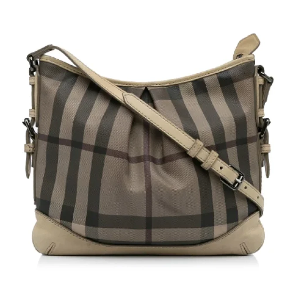 Burberry Vintage Pre-owned Fabric crossbody-bags Gray Dames