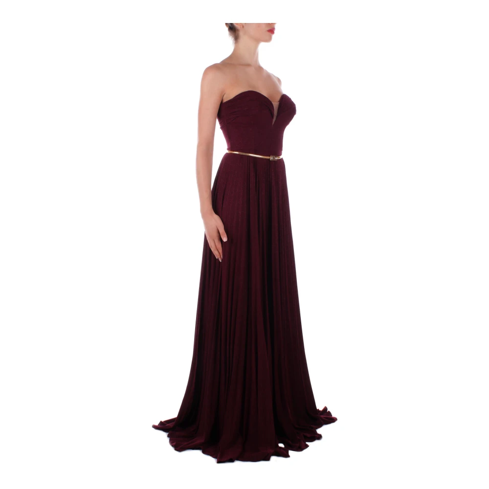 Elisabetta Franchi Red Carpet Jurken met Ritssluiting Red Dames