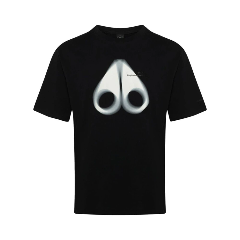 Moose Knuckles T-shirt met logo print Black Heren