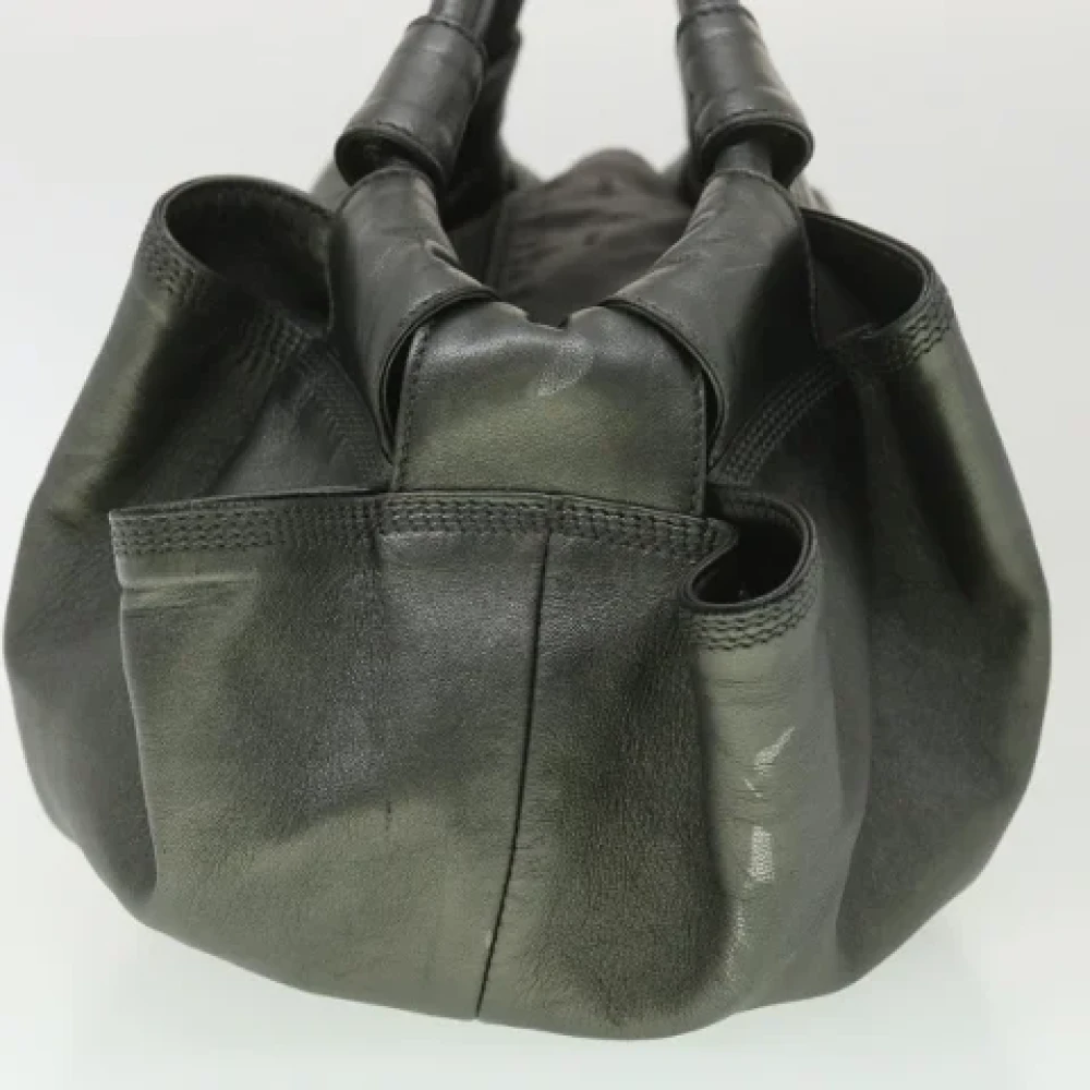 Loewe Pre-owned Leather shoulder-bags Gray Dames