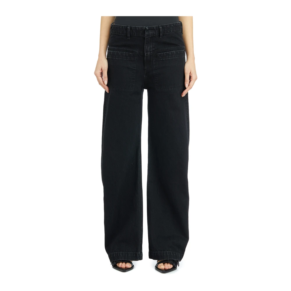 Entire Studios Denim Asset Magnetite Broek Black Dames