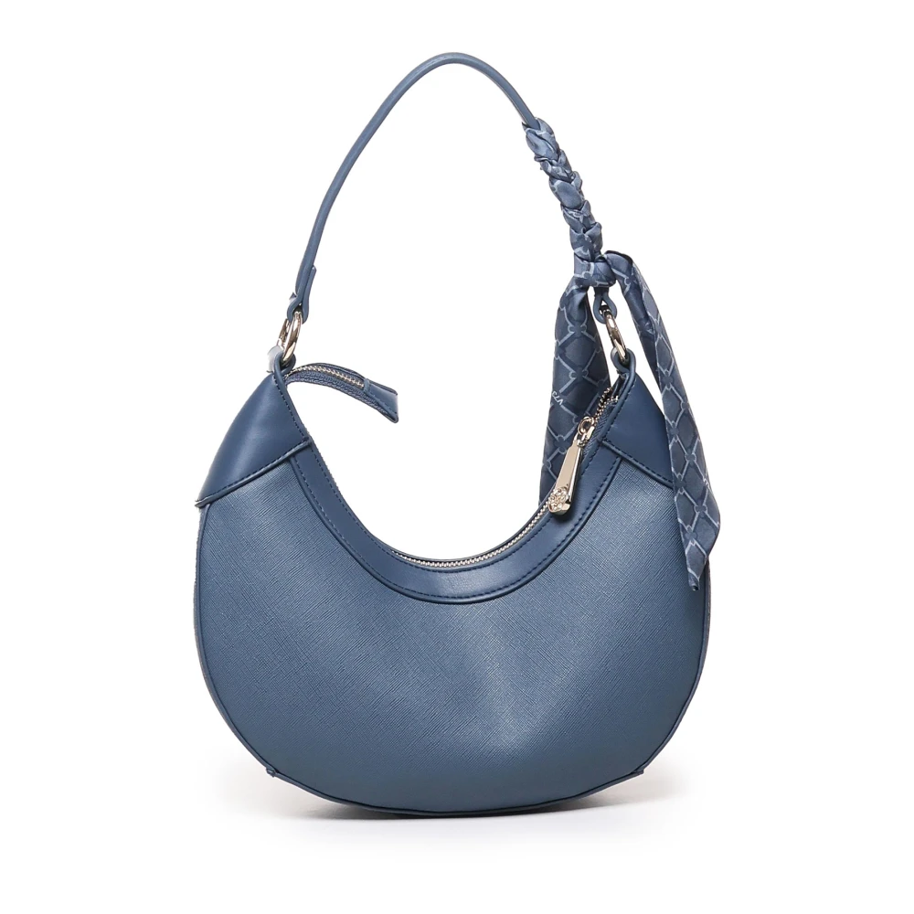 V73 Halve Maan Ecoleather Schoudertas Blue Dames