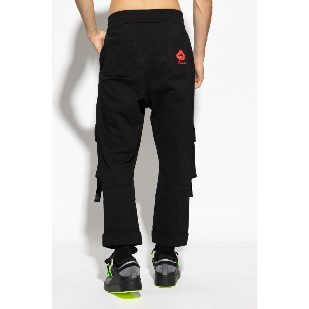 Balmain Cargo joggingbroek Black Heren