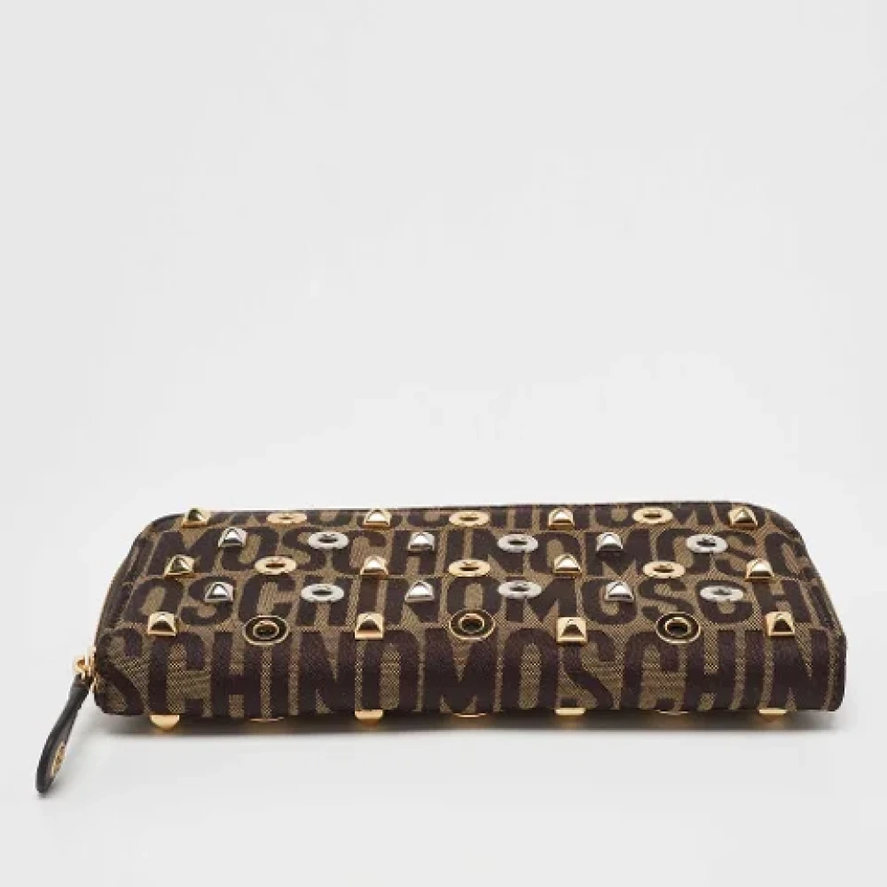 Moschino Pre-Owned Pre-owned Canvas wallets Brown Dames